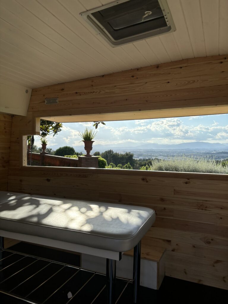 Interior de la caravana